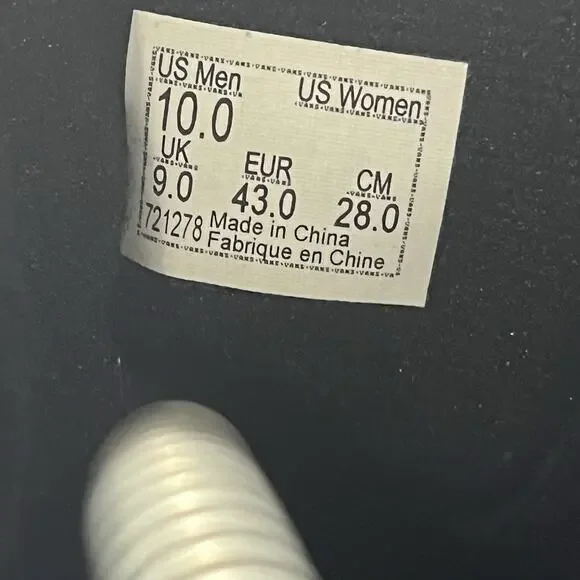 Vans Men’s Sk8-Hi Flame Black Suede High Top Sneakers Size 10 - Picture 5 of 8